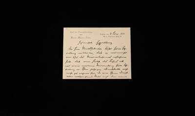 戎马世界章牌大赏第116期 - 帝国海军部中央部门的主管发给威廉・沙克中将的手写信件  （实在是太难翻译了，真的搞不定，应该是有关退休内容的，退休职位和养老金之类的）