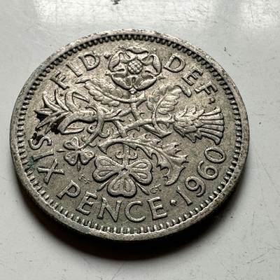 🌹外币初藏🌹🐯2026年第45场   每周二四六晚8️⃣点  世界硬币 英国1960年 6便士