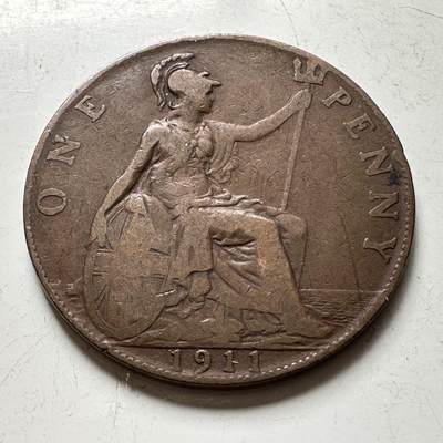 🌹外币初藏🌹🐯2026年第45场   每周二四六晚8️⃣点  世界硬币 英国1911年一便士