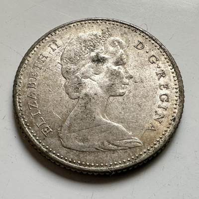 🌹外币初藏🌹🐯2026年第45场   每周二四六晚8️⃣点  世界硬币 加拿大 1966年 伊丽莎白二世 10分银币 2.33克-18毫米-80%银