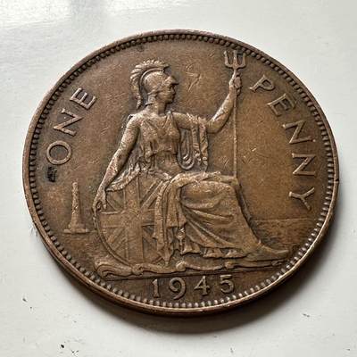 🌹外币初藏🌹🐯2026年第45场   每周二四六晚8️⃣点  世界硬币 英国1945年一便士