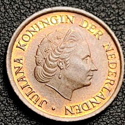 泉币菌-第230场-拍品多 请提前出价 威廉蒙娜女王 荷兰1980年5分青铜币 21毫米 