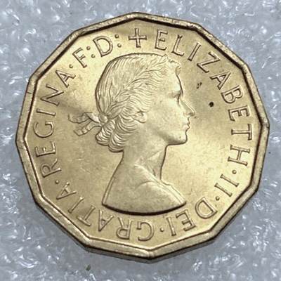 第一海外回流一元起拍收藏 散集专场  第311期 英国1965年3便士黄铜币 原光品