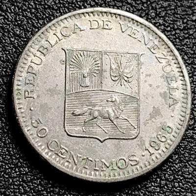 泉币菌-第230场-拍品多 请提前出价 委内瑞拉50分镍币 1965年 20mm