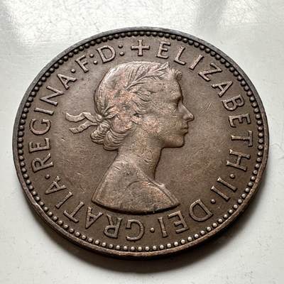 🌹外币初藏🌹🐯2026年第45场   每周二四六晚8️⃣点  世界硬币 英国1955年半便士