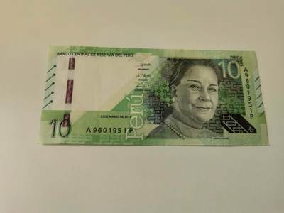 零零发流通品外国纸币拍卖 无佣金 秘鲁10索尔