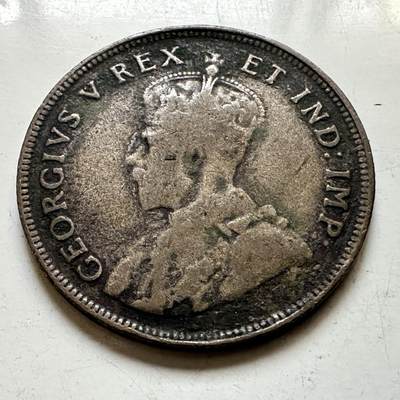 🌹外币初藏🌹🐯2026年第45场   每周二四六晚8️⃣点  世界硬币 英属东非 1921年 乔治五世 1先令银币 7.77克-27.8毫米-25%银