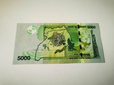 零零发流通品外国纸币拍卖 无佣金 乌干达5000好品
