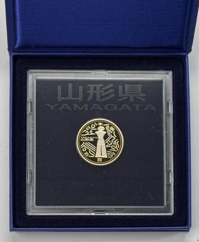 S&S Numismatic世界钱币-拍卖 第126期  日本2014年 地方自治60周年-山形县 500円双色精制纪念币 官方包装