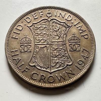 🌹外币初藏🌹🐯2026年第45场   每周二四六晚8️⃣点  世界硬币 英国1947年 半克朗