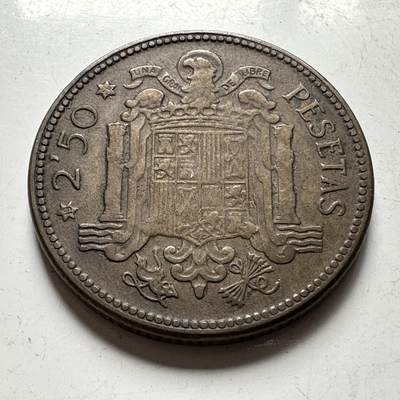 🌹外币初藏🌹🐯2026年第45场   每周二四六晚8️⃣点  世界硬币 西班牙1953年2.5比塞塔