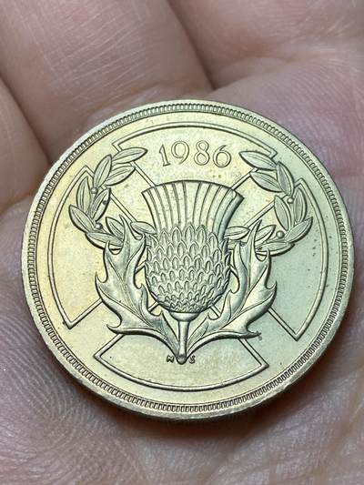 2026年第四十七场(总第二百一十六场）外国好品散币场(免佣金) 流通好品–英国🇬🇧1986年2英镑(爱丁堡第十三届英联邦运动会纪念币)