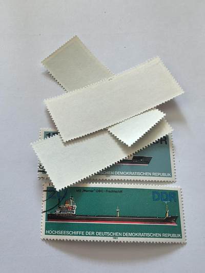 杂票 东德邮票 船5枚旧