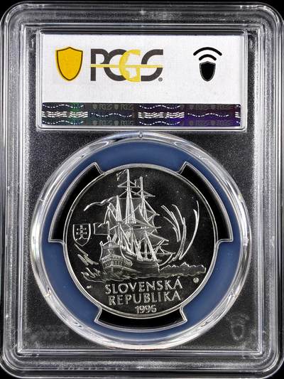 【雨安】【直播拍卖】【评级币章-132期】 2026-04-25 周六 19:30 (金价1050, 银价18.60)  [评级现代] Slovakia 斯洛伐克 200克朗 1996年 军人贝尼奥斯基 Benovsky  PCGS-MS67