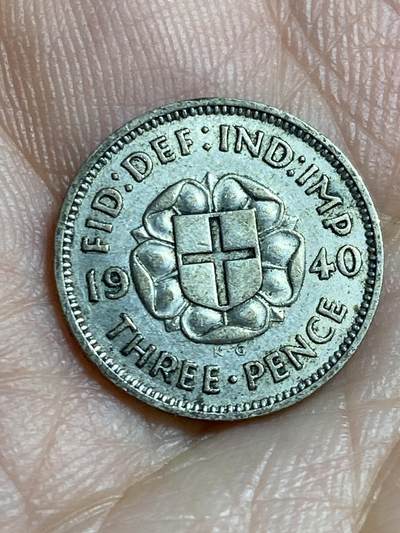 2026年第四十七场(总第二百一十六场）外国好品散币场(免佣金) 英国🇬🇧1940年3便士银币(乔治六世第一版，500银)