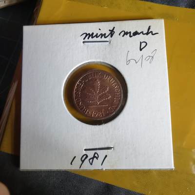 沼泽如烟--第1062场 德国1981年1芬尼