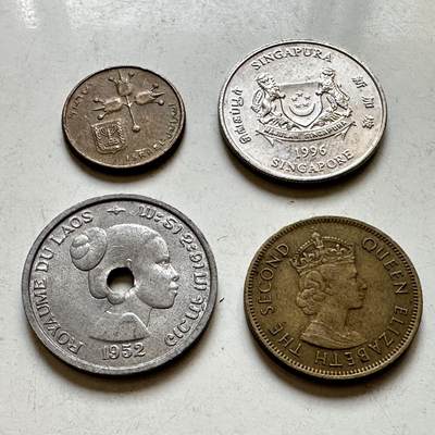 🌹外币初藏🌹🐯2026年第45场   每周二四六晚8️⃣点  世界硬币 散币4枚