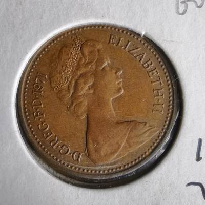 沼泽如烟--第1062场 英国1971年1便士