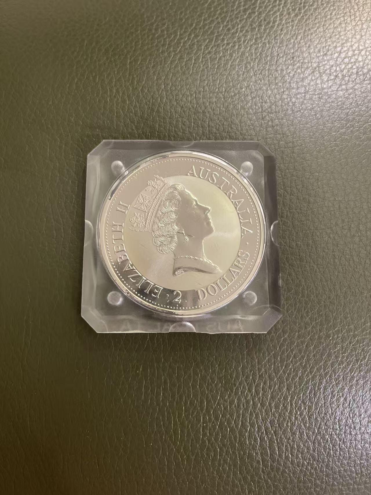 ❤️【币观天下】❤️ 第349期钱币拍卖场- 2026.4.24周五晚上6点半场 长期征集拍品  澳大利亚1992年笑翠鸟2盎司精制$2银币 澳大利亚皇家造币厂原包装