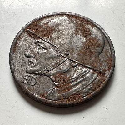 🌹外币初藏🌹🐯2026年第45场   每周二四六晚8️⃣点  世界硬币 德国 1918年 迪伦市 10芬尼铁制紧急币 德紧 钢盔战士