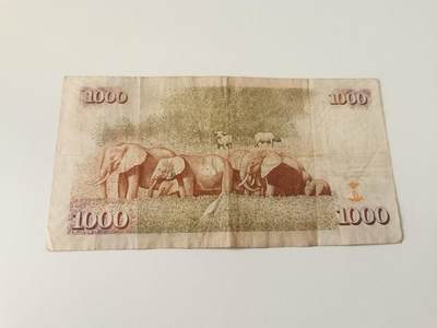 零零发流通品外国纸币拍卖 无佣金 肯尼亚1000