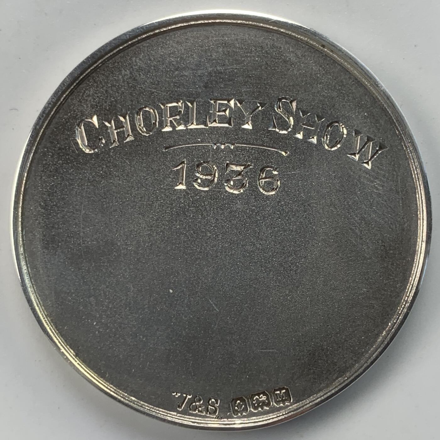 掌中浮雕-藏着的欧洲第059场 1936年英国乔利农业博览会银章，39.4mm，31g，原盒，著名沃顿斯家族V&S制作，背面有银标