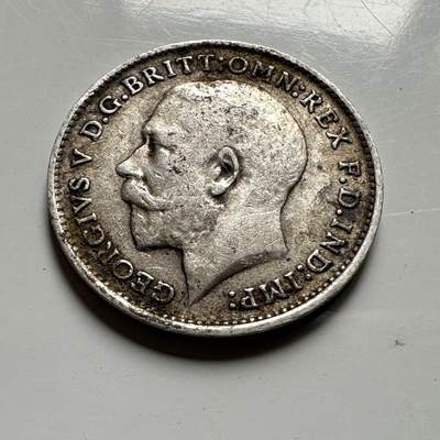 🌹外币初藏🌹🐯2026年第45场   每周二四六晚8️⃣点  世界硬币 英国 1911年 乔治五世 3便士银币  b