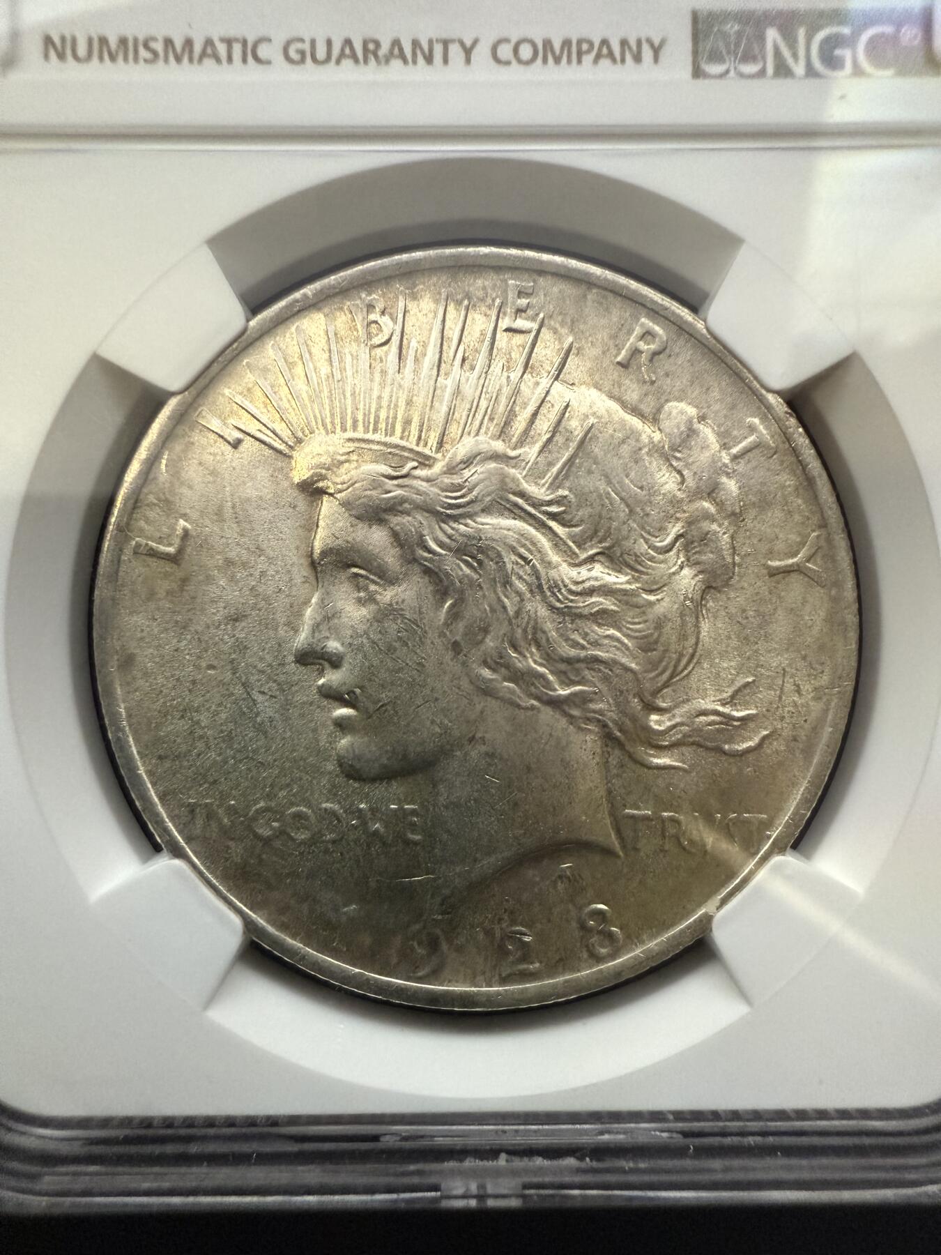 【周六 19:30】乾藏阁外国银币专场・裸币 / 评级币 + 银章铜章 保真包老 美国1923年和平银元1美元银币 NGC MS61