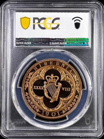 【雨安】【直播拍卖】【评级币章-132期】 2026-04-25 周六 19:30 (金价1050, 银价18.60)  [评级欧洲] Ireland 爱尔兰 48D 1901年 爱德华七世 X#13a 精制 PCGS-PR68CAM 精制币