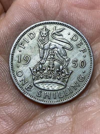 2026年第四十七场(总第二百一十六场）外国好品散币场(免佣金) 英国🇬🇧1950年1先令(乔治六世第三版，英格兰站狮版)