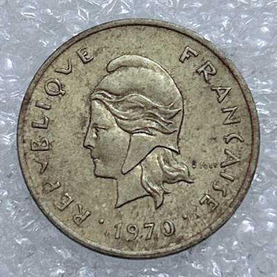 第一海外回流一元起拍收藏 散集专场  第311期 新赫布里底1970年1法郎硬币