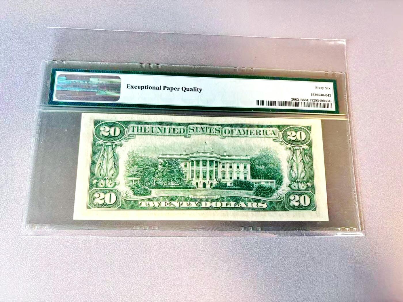 【Blue Auction】世界纸币精拍第812期——18级TOP拍卖/信誉/品质/专业/高效💫 美国 1950C 20美金 PMG66EPQ