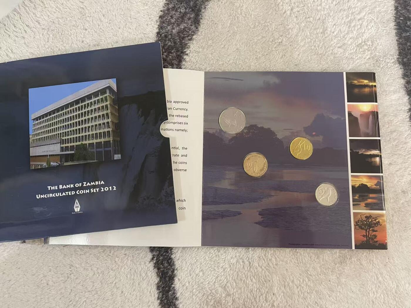 ❤️【币观天下】❤️ 第349期钱币拍卖场- 2026.4.24周五晚上6点半场 长期征集拍品  赞比亚2012年官方套币 全新原包装 南非造币厂出品 品相如图