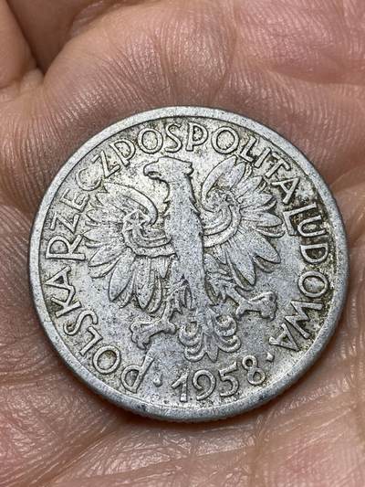 2026年第四十七场(总第二百一十六场）外国好品散币场(免佣金) 波兰🇵🇱1958年2兹罗提(1958–1974年版，早期无标版)