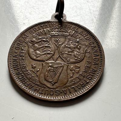 🌹外币初藏🌹🐯2026年第45场   每周二四六晚8️⃣点  世界硬币 英国 1911年乔治五世加冕纪念章 24毫米