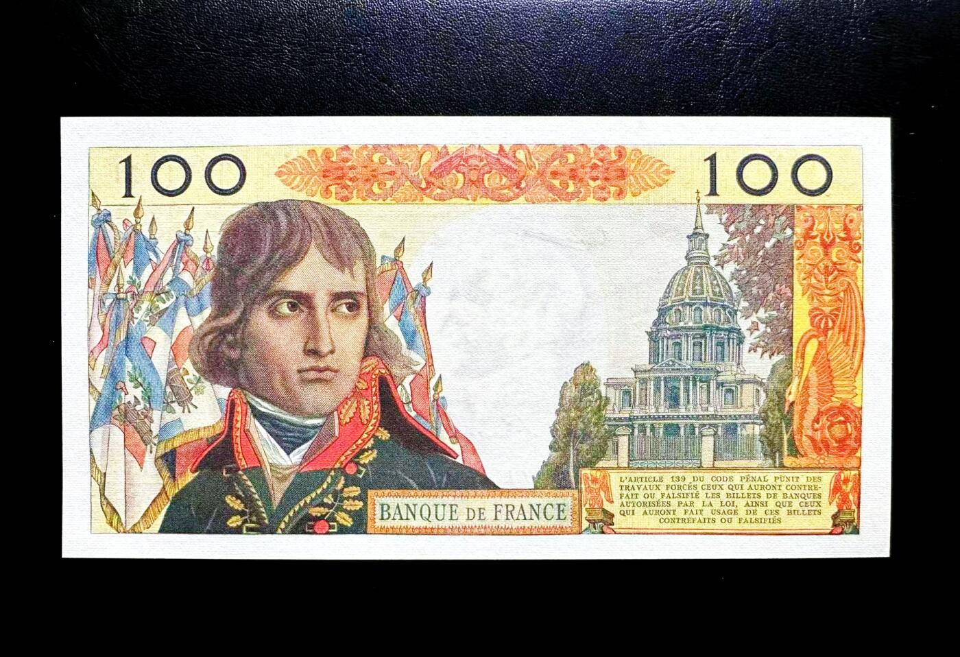 【Blue Auction】世界纸币精拍第812期——18级TOP拍卖/信誉/品质/专业/高效💫 法国 1962年100新法郎 拿破仑 AU+