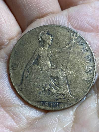 2026年第四十七场(总第二百一十六场）外国好品散币场(免佣金) 英国🇬🇧1910年1便士(爱德华七世逝世年，关门年)