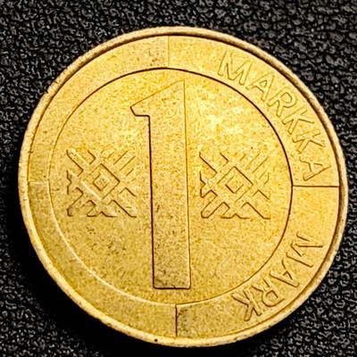 泉币菌-第230场-拍品多 请提前出价 芬兰1995年 1马克铜币 狮子持剑