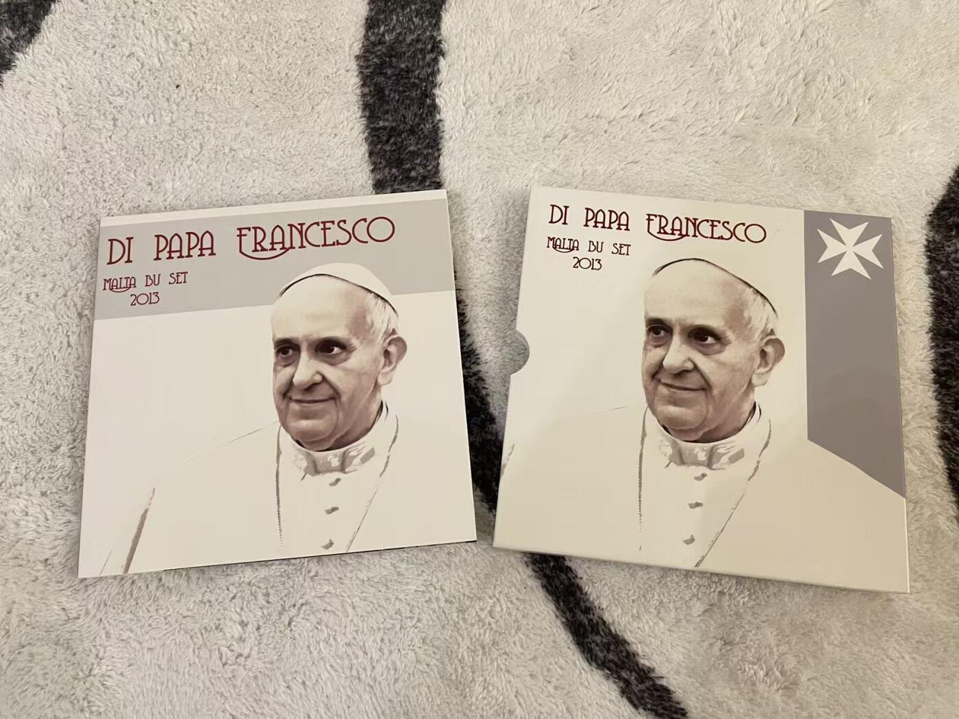 ❤️【币观天下】❤️ 第349期钱币拍卖场- 2026.4.24周五晚上6点半场 长期征集拍品  马耳他2013年教皇官方套币 含一枚精美彩色纪念章 