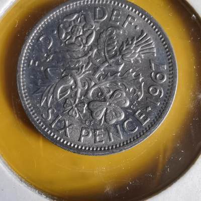 沼泽如烟--第1062场 英国1967年6便士