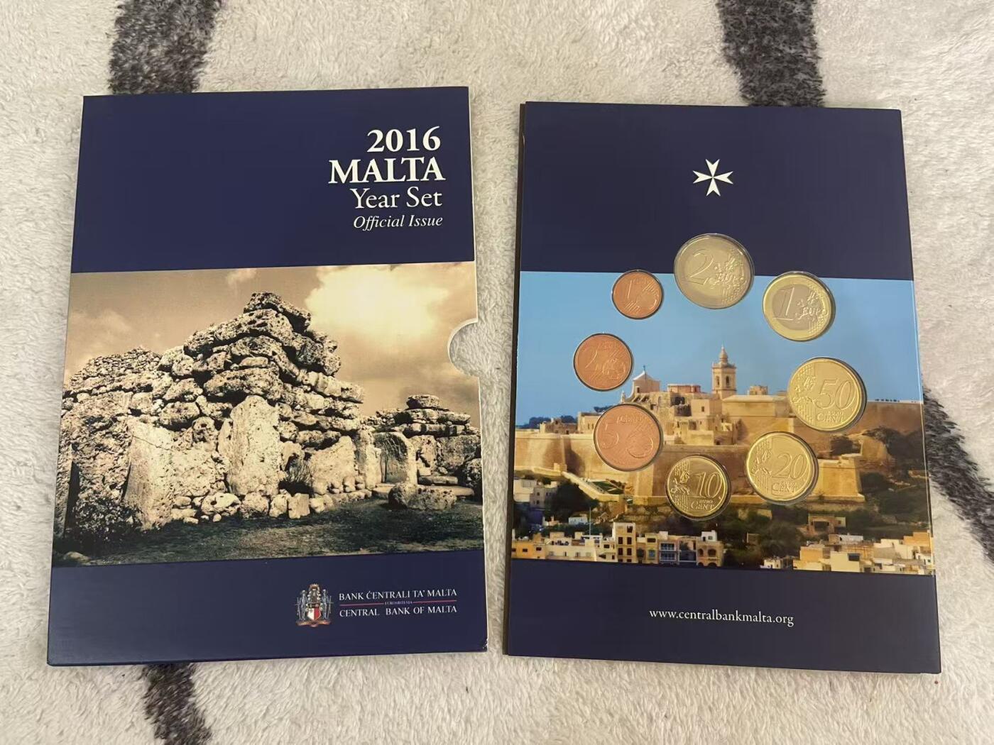 ❤️【币观天下】❤️ 第349期钱币拍卖场- 2026.4.24周五晚上6点半场 长期征集拍品  马耳他2016年官方套币 马耳他央行发行原包装