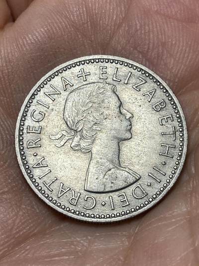 2026年第四十七场(总第二百一十六场）外国好品散币场(免佣金) 英国🇬🇧1955年1先令(伊丽莎白二世青年桂冠第二版，苏格兰盾徽版)