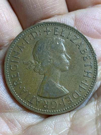 2026年第四十七场(总第二百一十六场）外国好品散币场(免佣金) 英国🇬🇧1961年1便士(伊丽莎白二世青年桂冠第二版)