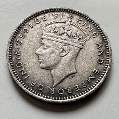 🌹外币初藏🌹🐯2026年第45场   每周二四六晚8️⃣点  世界硬币 英属马来亚 1939年 乔治六世 10分银币 2.71克-18毫米-75%银