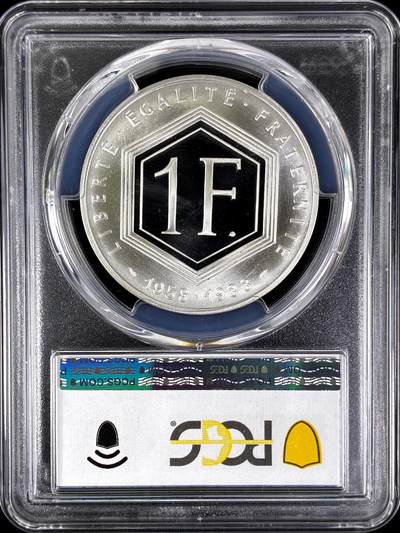 【雨安】【直播拍卖】【评级币章-132期】 2026-04-25 周六 19:30 (金价1050, 银价18.60)  [评级现代] France 法国 1法郎 1988年 戴高乐 PCGS-PR69DCAM 精制币