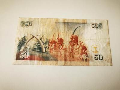 零零发流通品外国纸币拍卖 无佣金 肯尼亚50