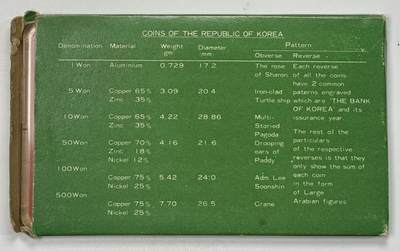 S&S Numismatic世界钱币-拍卖 第126期  稀少-韩国1983年6枚套币官方卡币 壳子有小裂