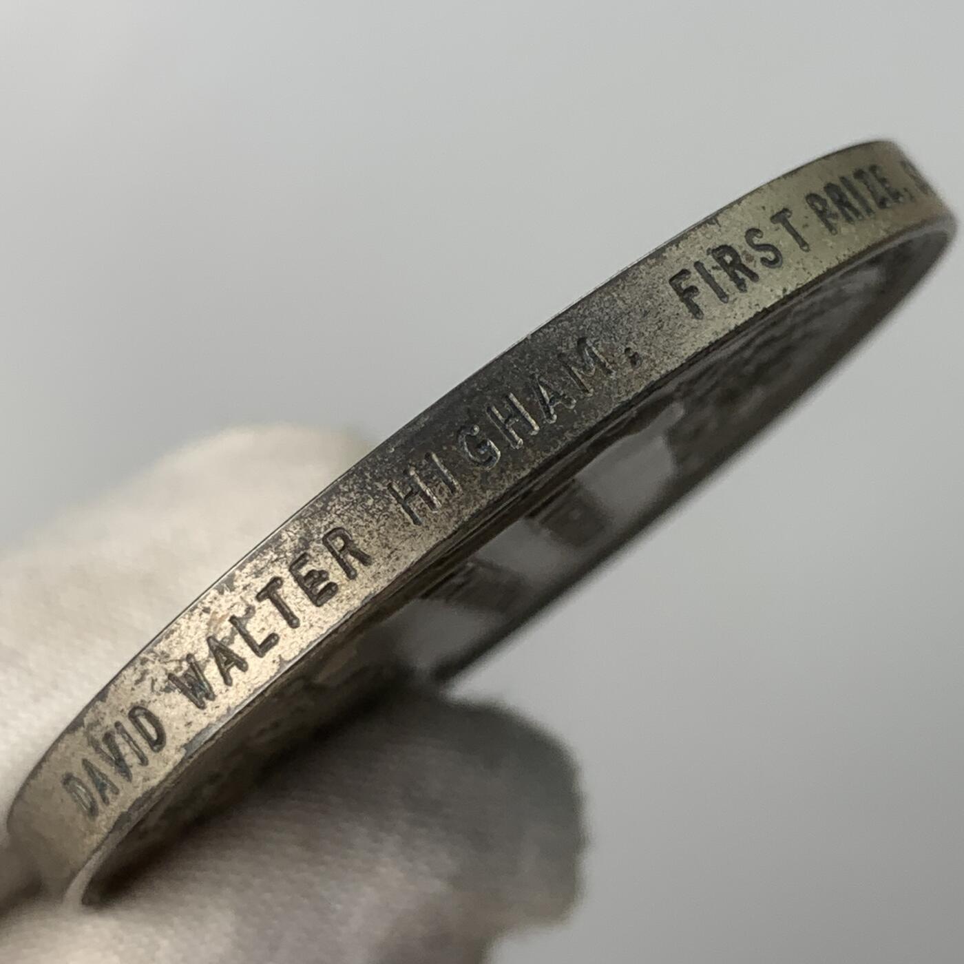 掌中浮雕-藏着的欧洲第059场 1947年英国伦敦科技考试一等奖银质奖章，51.2mm，77.6g