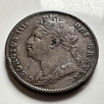 🌹外币初藏🌹🐯2026年第45场   每周二四六晚8️⃣点  世界硬币 英国 1825年 乔治四世 一法新铜币