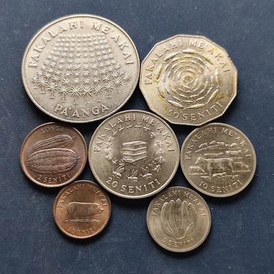 【全场包邮】纯粹捡漏拍522场 汤加1975年FAO纪念币7枚全套